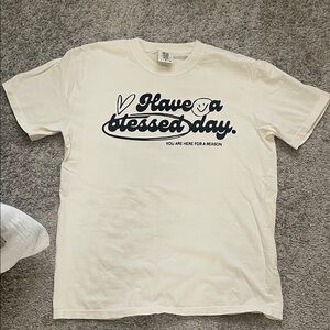 Have a Blessed Day Graphic Tee - Cream